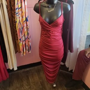Burgundy dress